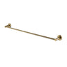 Aquaperla Lucid Pin Brushed Brass Single Towel Rail 790mm