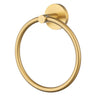 Aquaperla Lucid Pin Brushed Brass Towel Ring