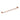 Aquaperla Lucid Pin Brushed Copper Double Towel Rail 790mm