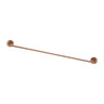 Aquaperla Lucid Pin Brushed Copper Single Towel Rail 790mm