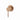 Aquaperla Lucid Pin Brushed Copper wall shower mixer for shower or bath