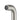 Aquaperla Lucid Pin Brushed Nickel Bath Spout 180mm - Round Wall Spout, Slim 7mm Plate, view 4