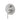Aquaperla Lucid Pin Brushed Nickel shower wall mixer with diverter