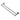 Aquaperla Lucid Pin Chrome Double Towel Rail 790mm, view 2