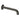 Aquaperla Lucid Pin Gunmetal Bath Spout 180mm - Round Wall Spout, Slim 7mm Plate, view 2