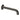Aquaperla Lucid Pin Gunmetal Bath Spout 180mm - Round Wall Spout, Slim 7mm Plate