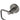 Aquaperla Lucid Pin Gunmetal Toilet Roll Holder, view 2
