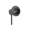 Aquaperla Lucid Pin Gunmetal wall shower mixer for shower or bath