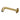 Aquaperla Lucid Pin Light Brushed Brass Bath Spout 180mm - Round Wall Spout, Slim 7mm Plate, view 4