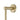 Aquaperla Lucid Pin Light Brushed Brass Single Towel Rail 790mm, view 4