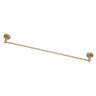 Aquaperla Lucid Pin Light Brushed Brass Single Towel Rail 790mm