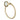 Aquaperla Lucid Pin Light Brushed Brass Towel Ring, view 2