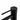 Close-up of the matte black finish on the Aquaperla Lucid Pin basin mixer