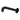 Aquaperla Lucid Pin Matte Black Bath Spout 180mm - Round Wall Spout, Slim 7mm Plate, view 2