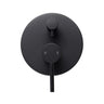 Aquaperla Lucid Pin Matte Black shower wall mixer with diverter