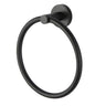 Aquaperla Lucid Pin Matte Black Towel Ring