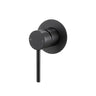Aquaperla Lucid Pin Matte Black wall shower mixer for shower or bath