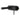Aquaperla Lucid Pin oval plate Matte Black wall basin mixer set with spout