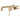Aquaperla Lucid Pin separate plates Brushed Brass wall basin mixer set with spout, view 2