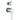 Aquaperla Lucid Pin separate plates Brushed Nickel shower wall mixer with diverter, alternate view