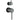 Aquaperla Lucid Pin separate plates Gunmetal shower wall mixer with diverter