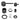 Aquaperla Lucid Pin separate plates Matte Black shower wall mixer with diverter parts: cover plate, lever and diverter knob