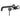 Aquaperla Lucid Pin separate plates Matte Black wall basin mixer set with spout, view 2