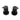 Aquaperla Matte Black Round Shower Wall Taps - Knob Handles, view 3