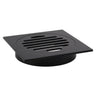 Aquaperla Matte Black Square Floor Waste 110x110mm