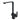 Aquaperla Matte Black Square Kitchen Mixer Tap - Swivel Spout, view 2