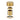 Aquaperla Moon Brushed Brass knurled wall shower mixer parts: knurled knob, sleeve and wall flange