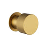 Aquaperla Moon Brushed Brass knurled wall shower mixer for shower or bath