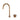 Aquaperla Moon Brushed Copper gooseneck basin mixer with separate round handle for above-counter basins