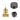 Aquaperla Moon Brushed Gunmetal progressive wall shower mixer parts: knurled knob, sleeve and wall flange