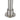 Close-up of the brushed nickel finish on the Aquaperla Moon gooseneck basin mixer