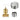 Aquaperla Moon Brushed Nickel progressive wall shower mixer parts: knurled knob, sleeve and wall flange