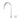 Aquaperla Moon Chrome gooseneck basin mixer with separate round handle for above-counter basins