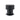 Close-up of the matte black finish on the Aquaperla Moon knurled wall shower mixer