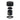 Aquaperla Moon Matte Black knurled wall shower mixer parts: knurled knob, sleeve and wall flange