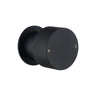 Aquaperla Moon Matte Black knurled wall shower mixer for shower or bath