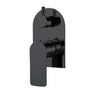 Aquaperla Persano Matte Black shower wall mixer with diverter