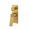 Aquaperla Rushy Brushed Brass shower wall mixer with diverter