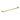 Aquaperla Rushy Brushed Brass Single Towel Rail 600mm
