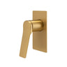 Aquaperla Rushy Brushed Brass wall shower mixer for shower or bath