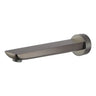 Aquaperla Rushy Brushed Gunmetal Bath Spout 180mm - Slim Wall Spout