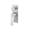 Aquaperla Rushy Brushed Nickel shower wall mixer with diverter