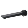 Aquaperla Rushy Matte Black Bath Spout 180mm - Slim Wall Spout