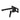 Aquaperla Rushy Matte Black wall basin mixer set with spout, view 2