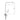 Aquaperla Square Kitchen Mixer Tap - Wide Flat Spout, dimensions drawing