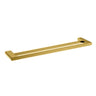 Aquaperla Vog Brushed Brass Double Towel Rail 800mm